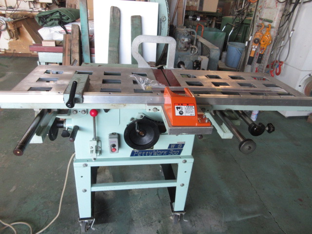 【動作品 】協和製作所 ペティワーク Petty Work 300 WS 軸傾斜横切盤 昇降盤 木工機械 ※直接引取